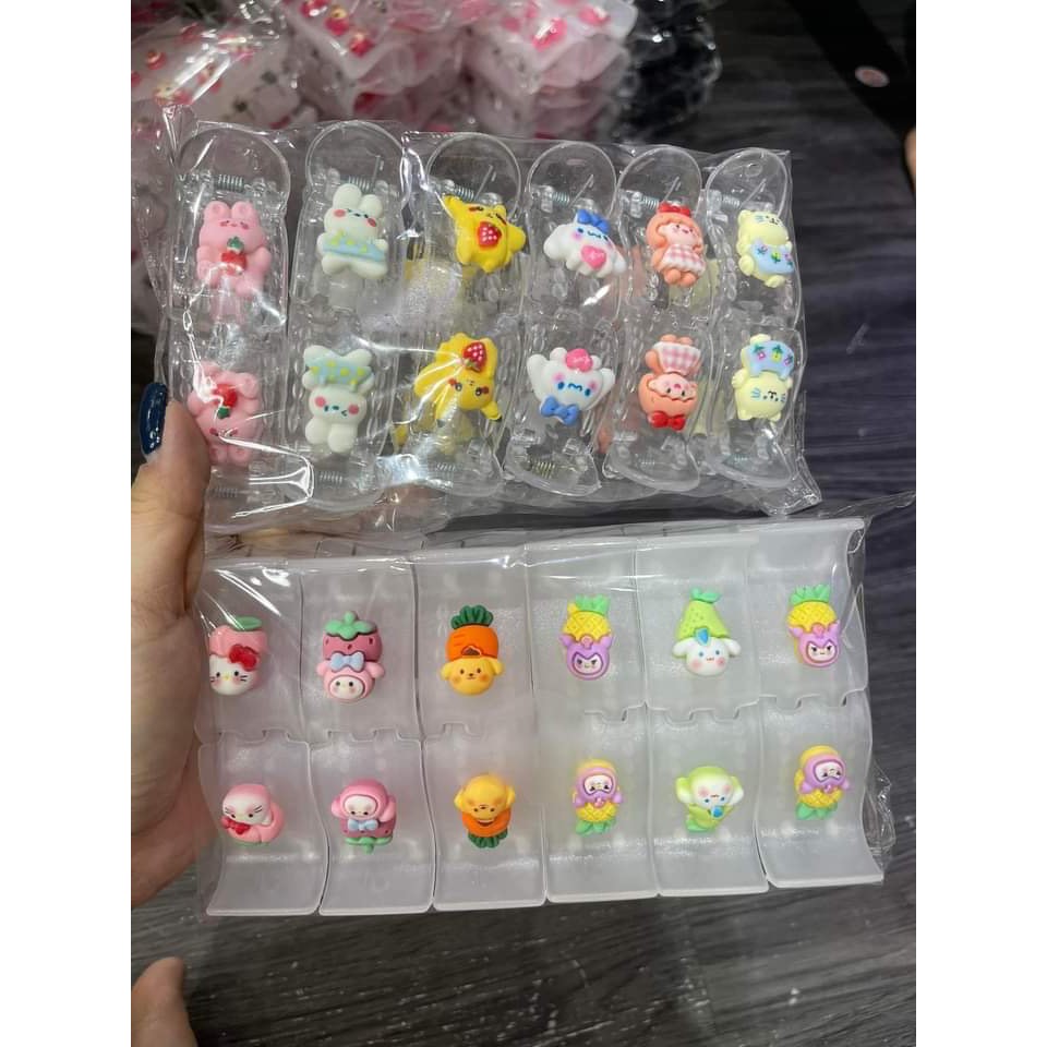 Kẹp tóc siêu đáng yêu nhiều hình nhiều màu sắc