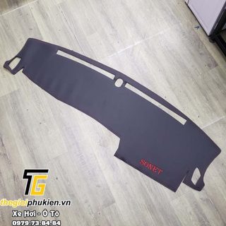 Thảm da Taplo Kia Sonet vân Carbon cao cấp