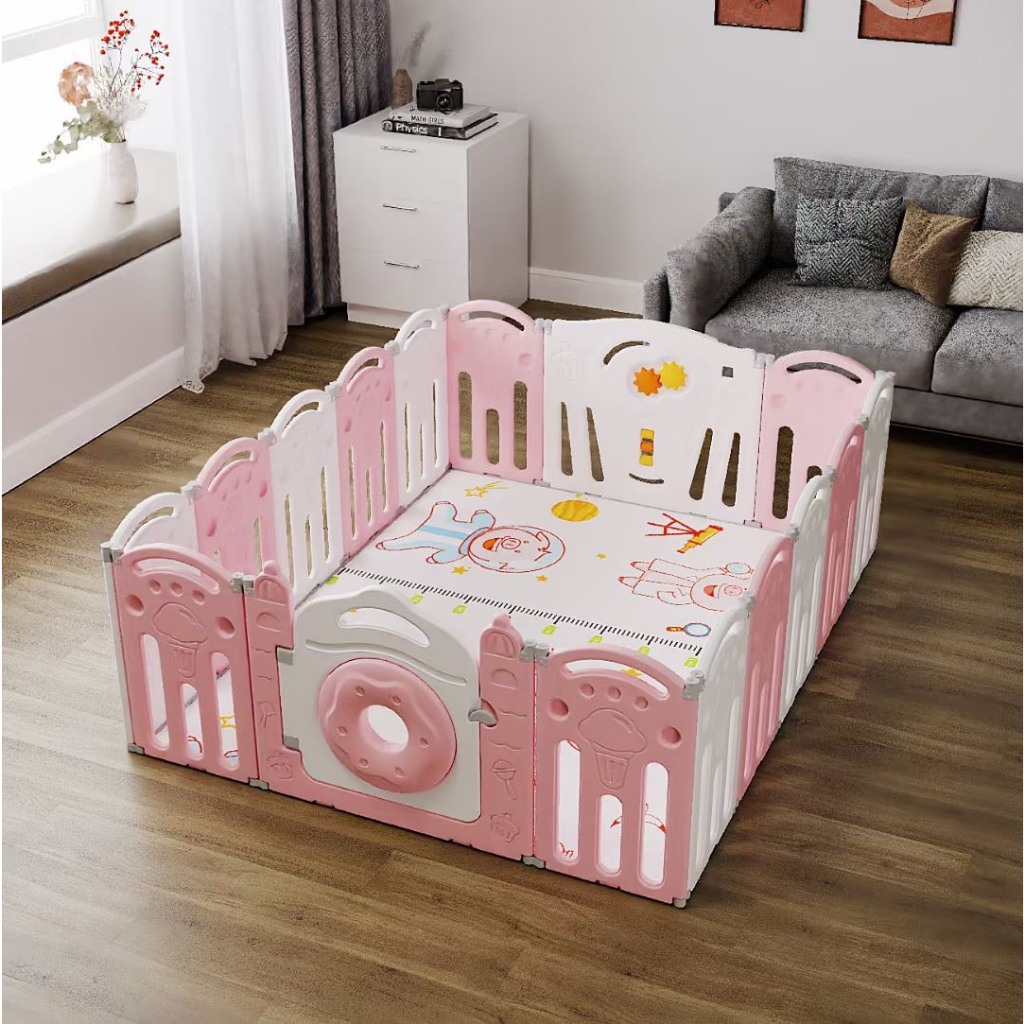 QUÂY CŨI NHỰA GẤP GỌN CAO CẤP TẶNG THẢM, 100 BÓNG, 1 COMBO NÉM BÓNG RỔ CÓ CHỨNG NHẬN AN TOÀN 1M9.1M5