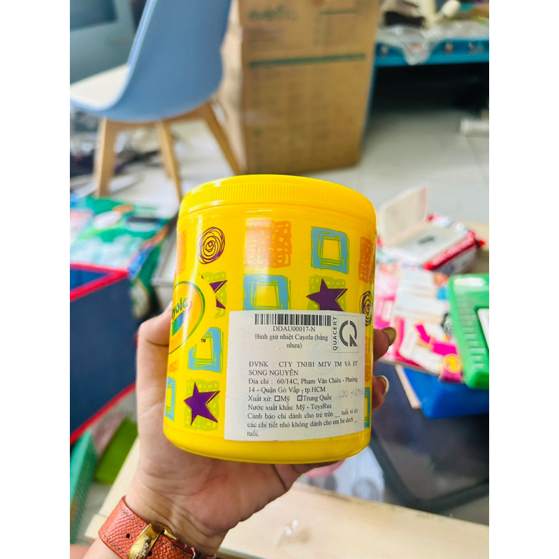 Hộp đựng màu Thermal Container CRAYOLA Print Insulated Food Snack Treat Storage 6 Colors S2