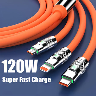 Ban đầu 120w 10a sạc siêu nhanh type-c cáp silicon lỏng sạc nhanh cáp usb micro usb sạc nhanh huawei