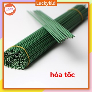 Kẽm cành làm hoa, kẽm cắm hoa, cành kẽm làm hoa, kẽm làm cành hoa, phụ kiện làm hoa len, kẽm nhung dài 40cm