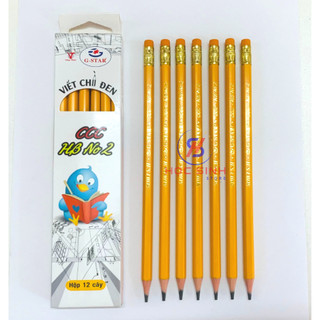 Hộp 12 cây bút chì dẻo g-star ccc - vpp happy kids