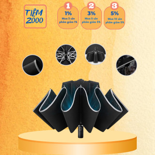 Dù ô tô gấp ngược tự động đóng mở 2 chiều