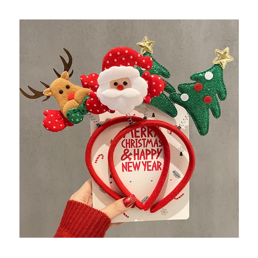 Cài Tóc Noel, Kính Noel, Nón Noel Giáng Sinh cho bé, người lớn, phụ kiện Giáng Sinh, Băng Đô Tóc Cây Thông