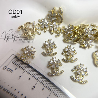 Phụ kiện charm đá đính móng tay, charm pha lê cao cấp ( giá 1 cái )