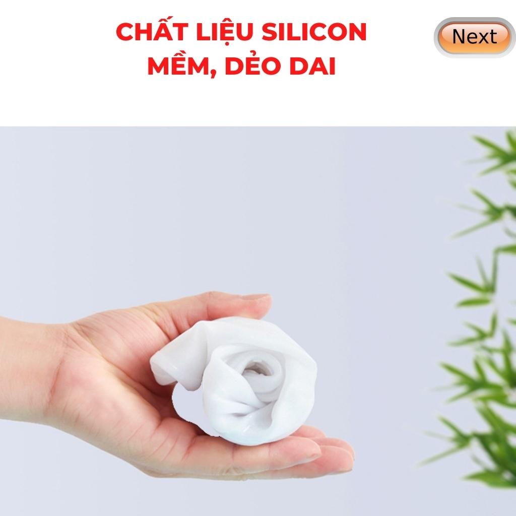 Ủng đi mưa, bọc giày Silicon đàn hồi đi mưa 2 đế ma sát tốt chống trơn ngã loại cao cấp