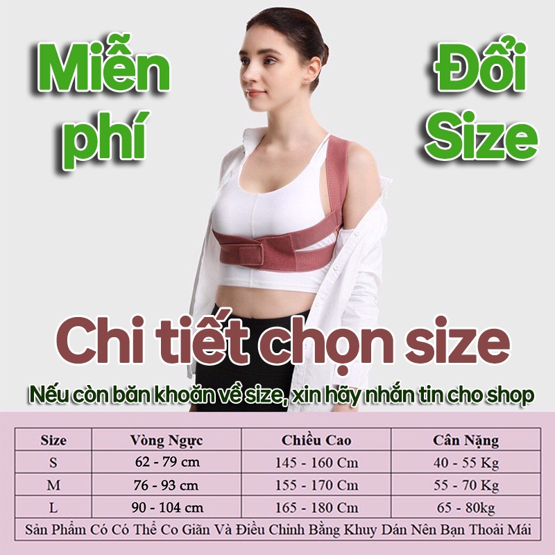 Đai chống gù lưng nữ chính hãng giúp định hình