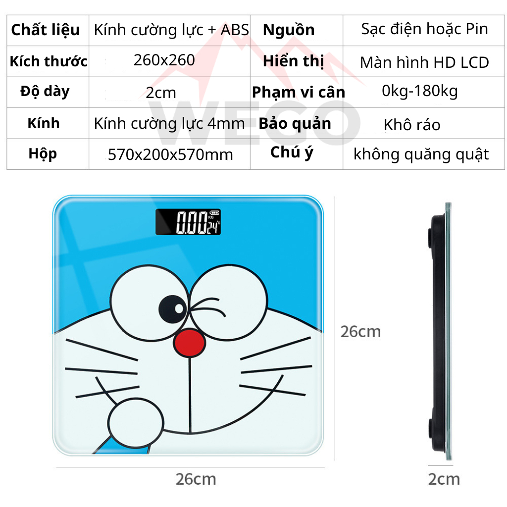 Cân điện tử sức khỏe thông minh, có kết nối bluetooth tiện lợi cho gia đình