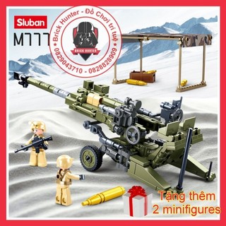 Army Sluban m38 b 0890 bộ đồ chơi lắp ráp Howitzer M 777 trọng pháo của Mỹ