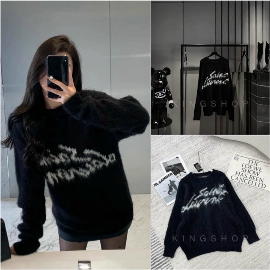Áo Sweater San Lâu Ren Chất Vải Len Cao Cấp - Áo Len Nam Nữ S L R Vải Len Dày Dặn - Chất Len Tằm Dày Dặn