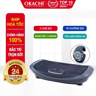  Máy Rung Giảm Mỡ Toàn Thân OKACHI JP-868 Rung Dọc Kết Hợp Rung Ngang X2 Hiệu Quả Luyện Tập 