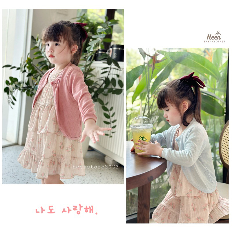 Áo khoác cardigan bé gái, áo khoác dài tay cho bé mùa thu [CÓ SẴN]