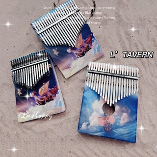 đàn kalimba mèo hồng xinh đẹp, âm thanh tốt -đàn kalimba piano cầm tay mèo hồng 17 phím cơ bản