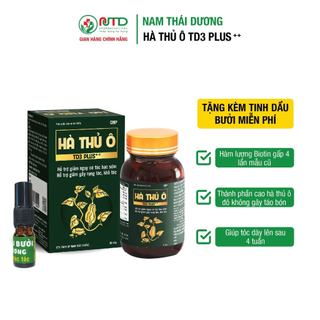 (Tặng tinh dầu bưởi) Hà Thủ Ô TD3 plus lọ 30 viên - Biotin gấp 4 lần mẫu cũ (2 tuần giảm rụng).