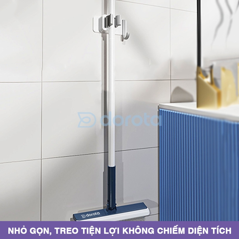 Cây chà sàn nhà tắm đa năng DOROTA chổi cọ sàn và gạt nước 2 trong 1 xoay 180 độ Q56