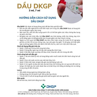 Dầu gió Dược Kiên Giang DKGP