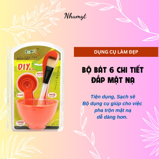 Bộ bát trộn mặt nạ 6 chi tiết, bát trộn mask
