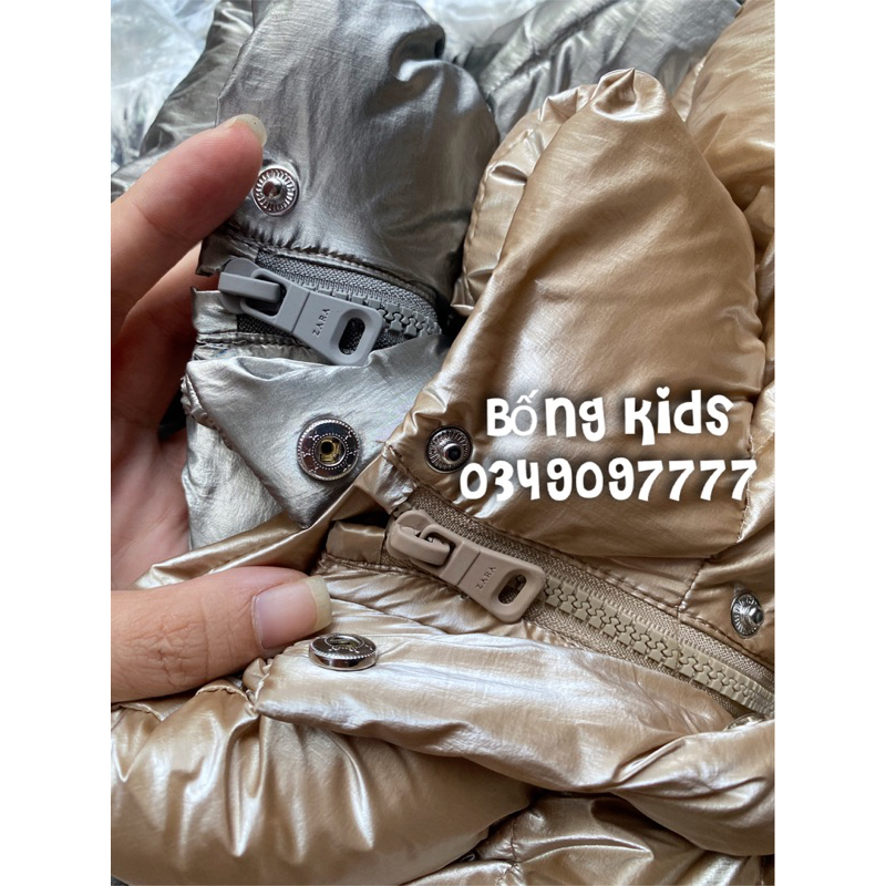 Áo Phao Bé Gái Metallic ZR