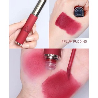 Son kem 3ce hazy lip clay 4g plum pudding đỏ hồng trầm mận chín