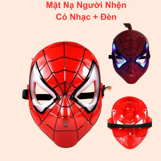 Đồ chơi mặt nạ người nhện mặt nạ spiderman có nhạc và đèn cho bé hóa thân thành siêu anh hùng