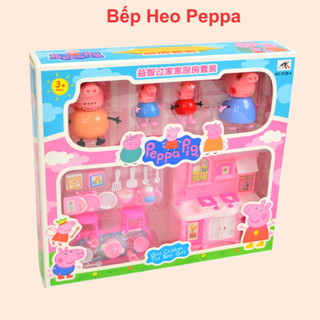 Tủ Bếp Heo Peppa Pig Bếp Gia Đình Heo Cho Bé Học Về Vật Dụng Trong Nhà Bếp Và Chăm Sóc Gia Đình