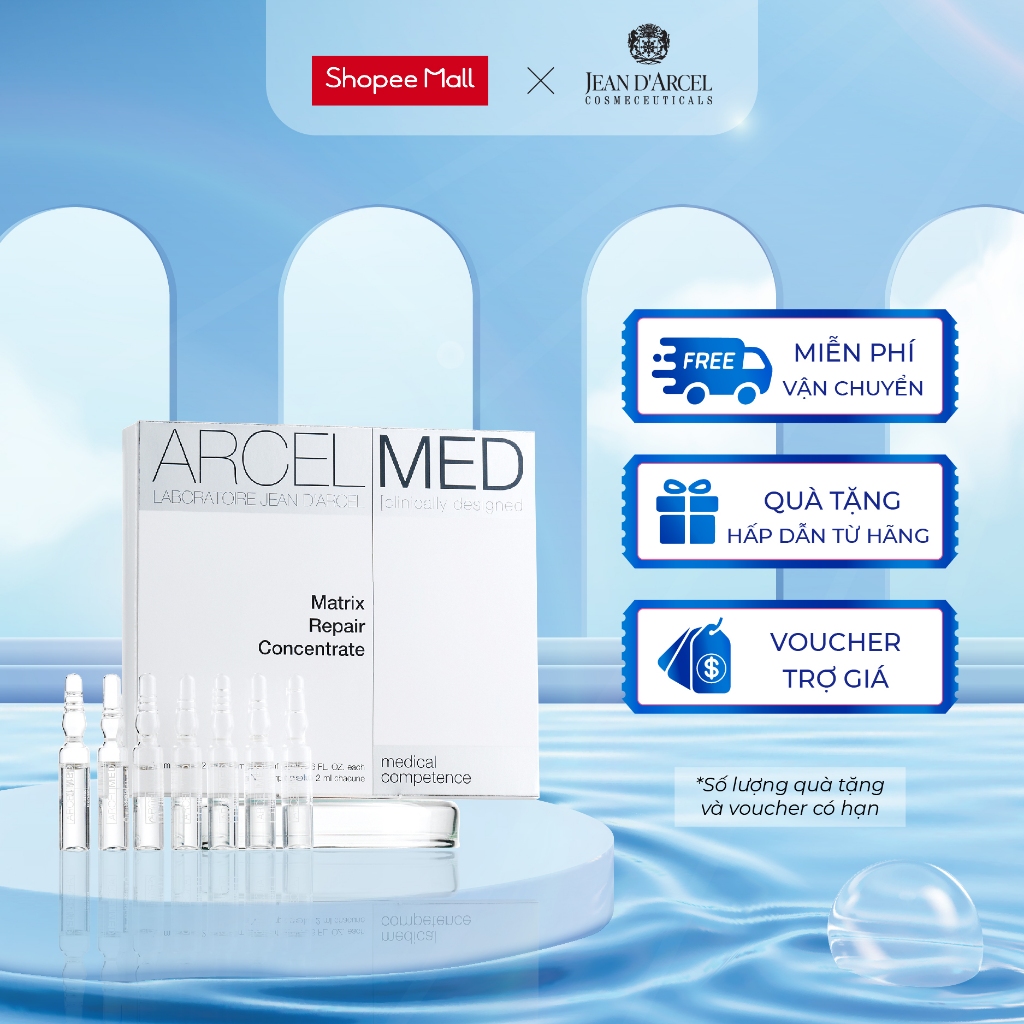 J47 Huyết thanh phục hồi da yếu hoặc bị tổn thương Arcelmed - Matrix Repair Concentrate 7x2ml - Jean d'Arcel