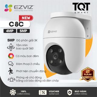 Camera Wifi Ngoài Trời EZVIZ C8C 3K 5MP / C8C 2K+ 4MP - Xoay 360 độ, Đàm thoại 2 Chiều, Có Màu Ban Đêm, Đèn Còi Báo Động