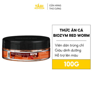 Thức ăn cá trùn chỉ biozym red worm 100g, viên cám dinh dưỡng cao từ trùng chỉ cho cá cảnh