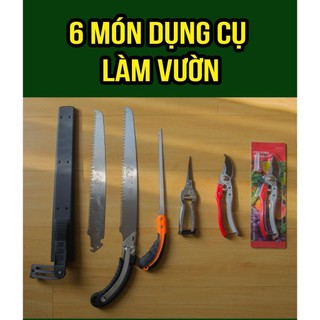 Bộ 6 dụng cụ làm vườn, cắt tỉa cây cảnh