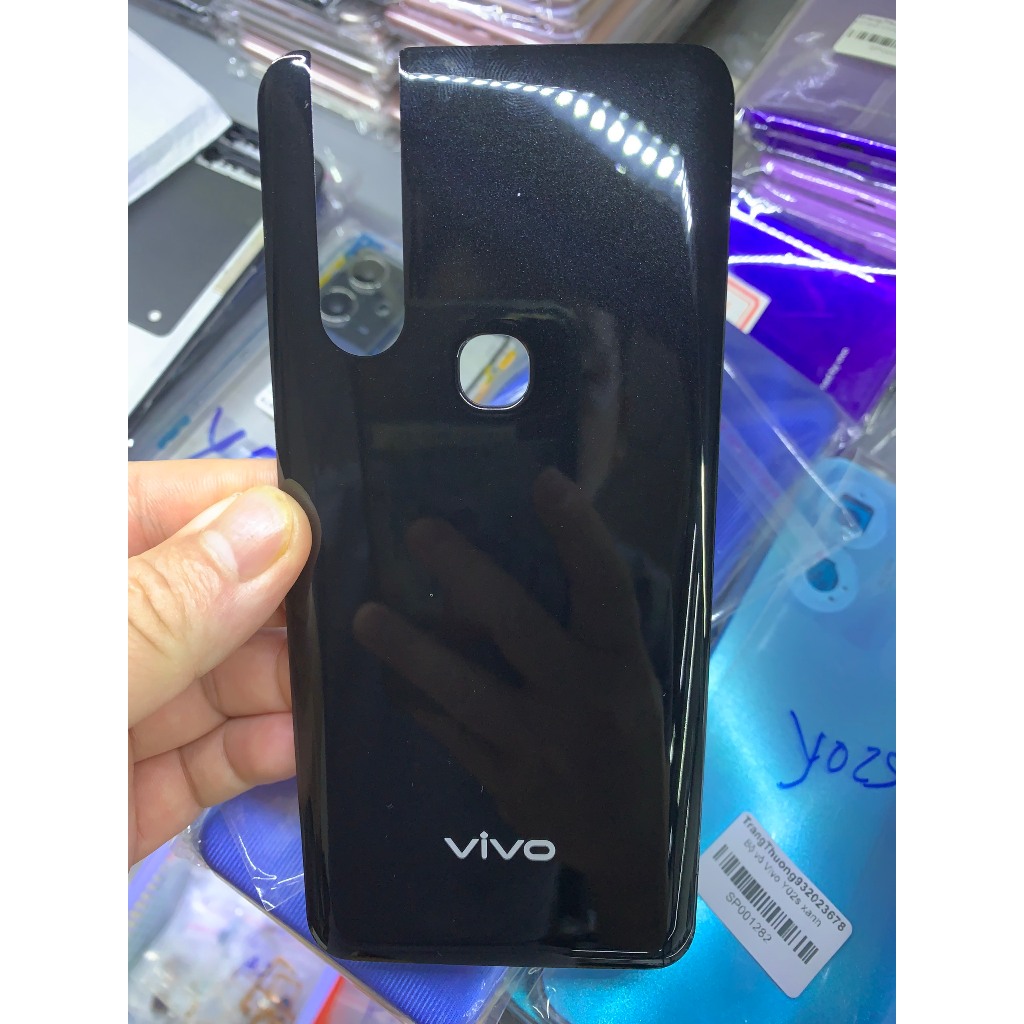 Bộ xương vỏ vivo V15 gồm khung sườn, lưng, kính cam rời, phím bấm, khay sim - Lưng vivo V15