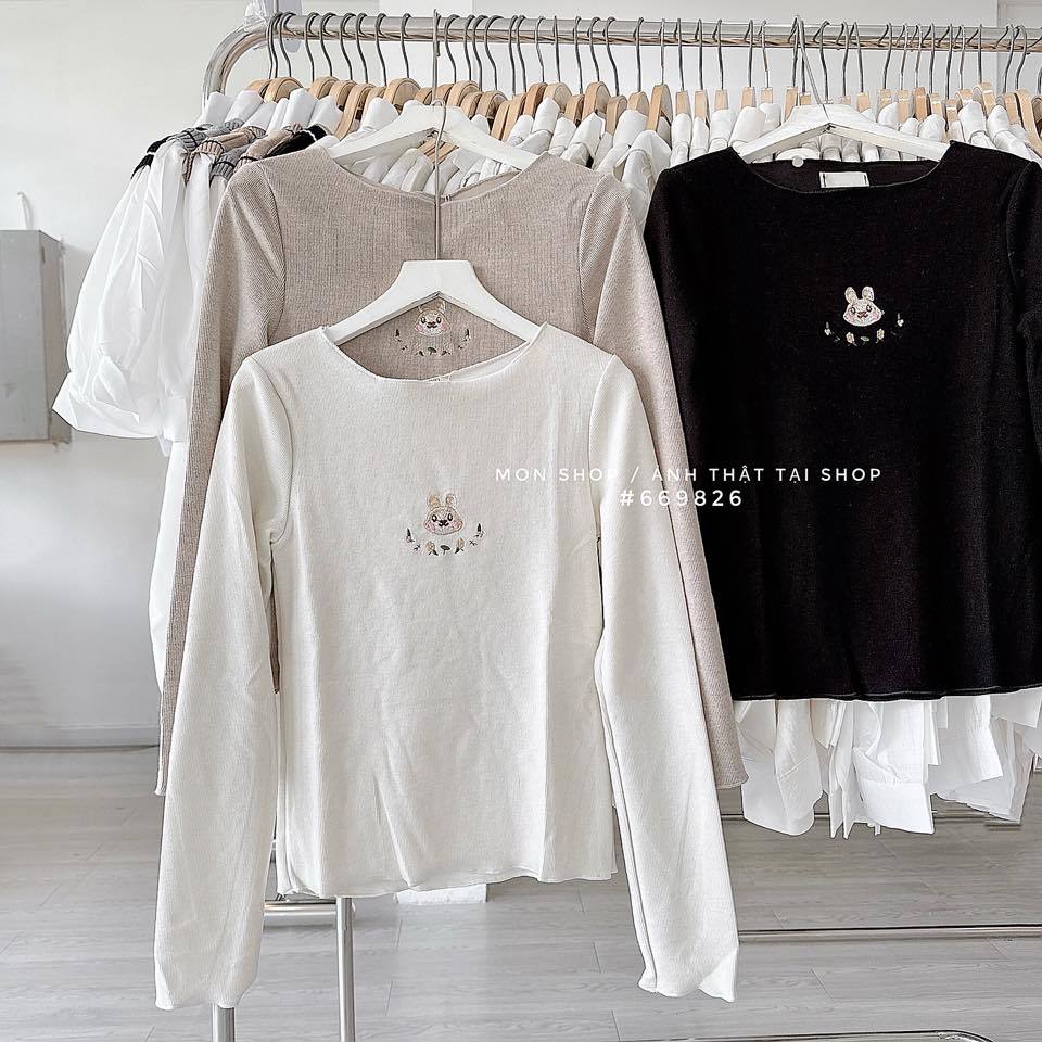 Áo len tăm thêu thỏ 3532 #669826