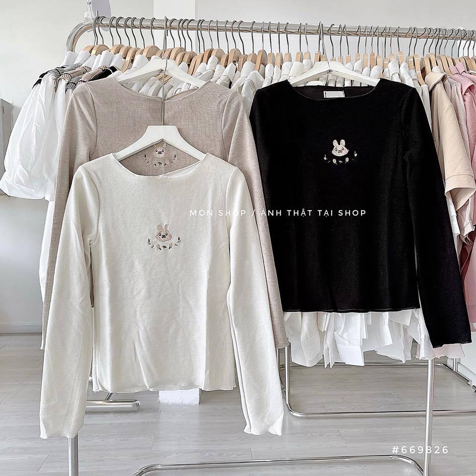 Áo len tăm thêu thỏ 3532 #669826