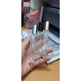 Lọ chiết nước hoa 10ml - CHAI RỖNG -  nắp vàng, nắp bạc, nắp đen