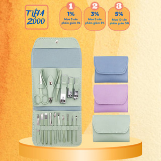 Bấm móng tay cao cấp 18 món - bộ bấm móng tay cao cấp thép không gỉ tại nhà