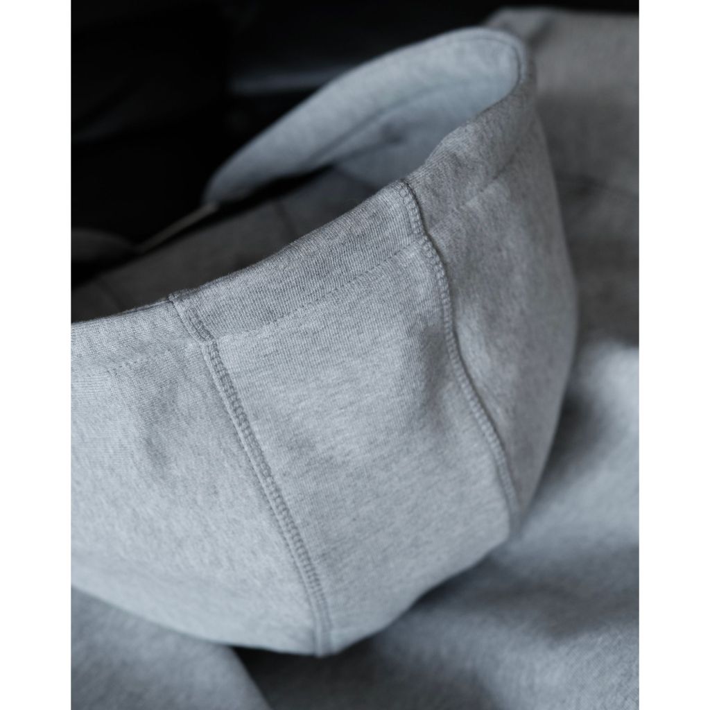 Áo Hoodie Zip Boxy SNAZZY Unisex Vải Nỉ Bông Chính Hãng - AWAKE FOG GRAY