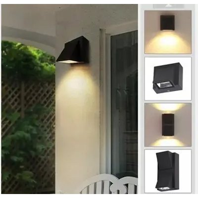 Đèn tường LED,Đèn hắt 1 đầu chống nước thân nhôm đúc cao cấp ip65 trang trí lắp trong nhà,ngoài trời