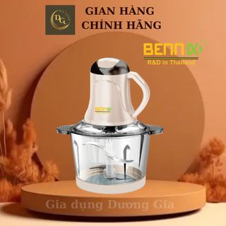 Máy xay thịt bennix bn-588g cối thủy tinh dung tích 3l, công suất lớn 500w