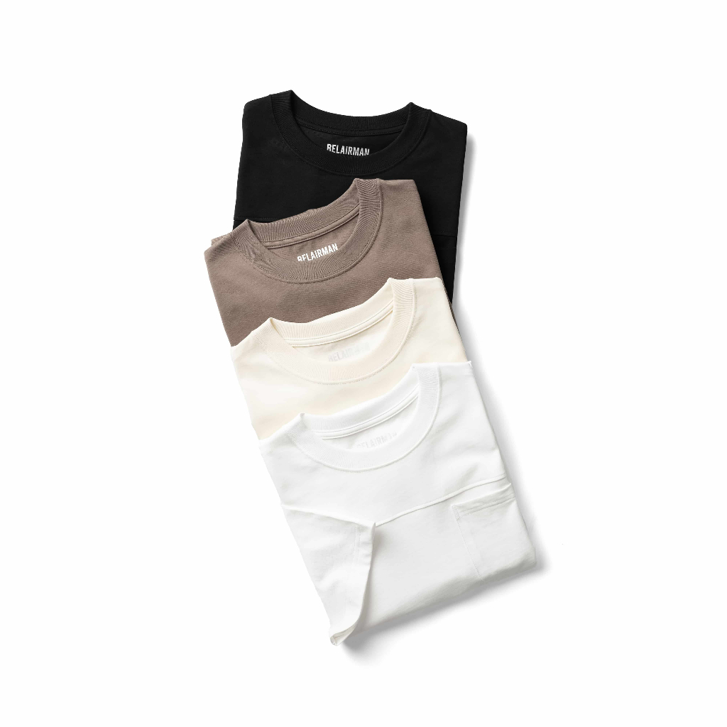 Áo thun Laitus nam nữ cổ tròn có túi BELAIRMAN vải cotton 100% với nhiều màu mới trẻ trung, thanh lịch -  ATLT0096