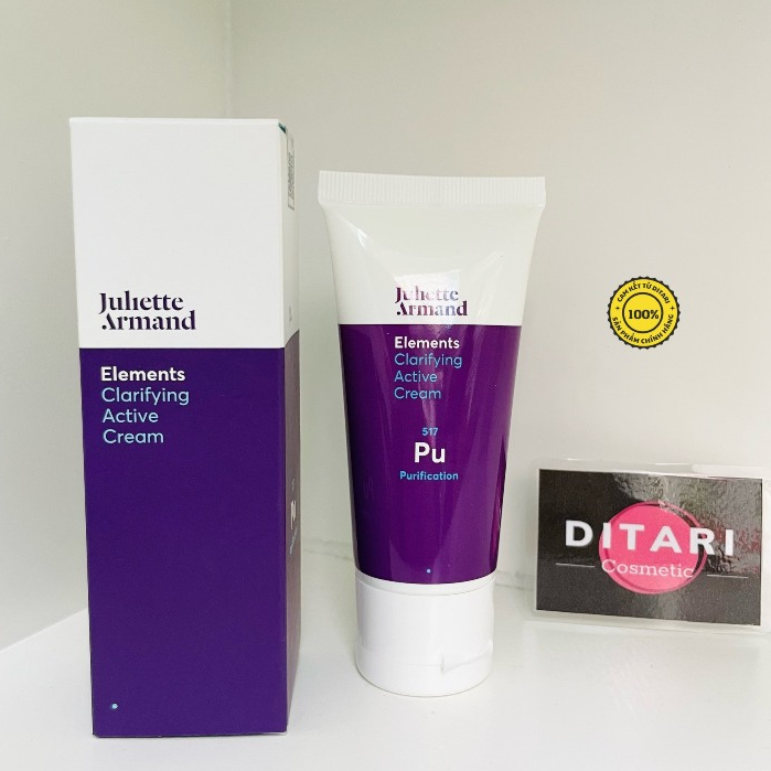 [tem cty] Kem Dưỡng Da Dầu Mụn Juliette Armand Clarifying Active Cream , Giảm Mụn, Kiềm Dầu JA Juliette Armand