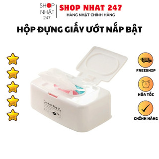 [Hỏa Tốc HN] Hộp đựng giấy ướt có nắp bật One Push Flap nội địa Nhật Bản