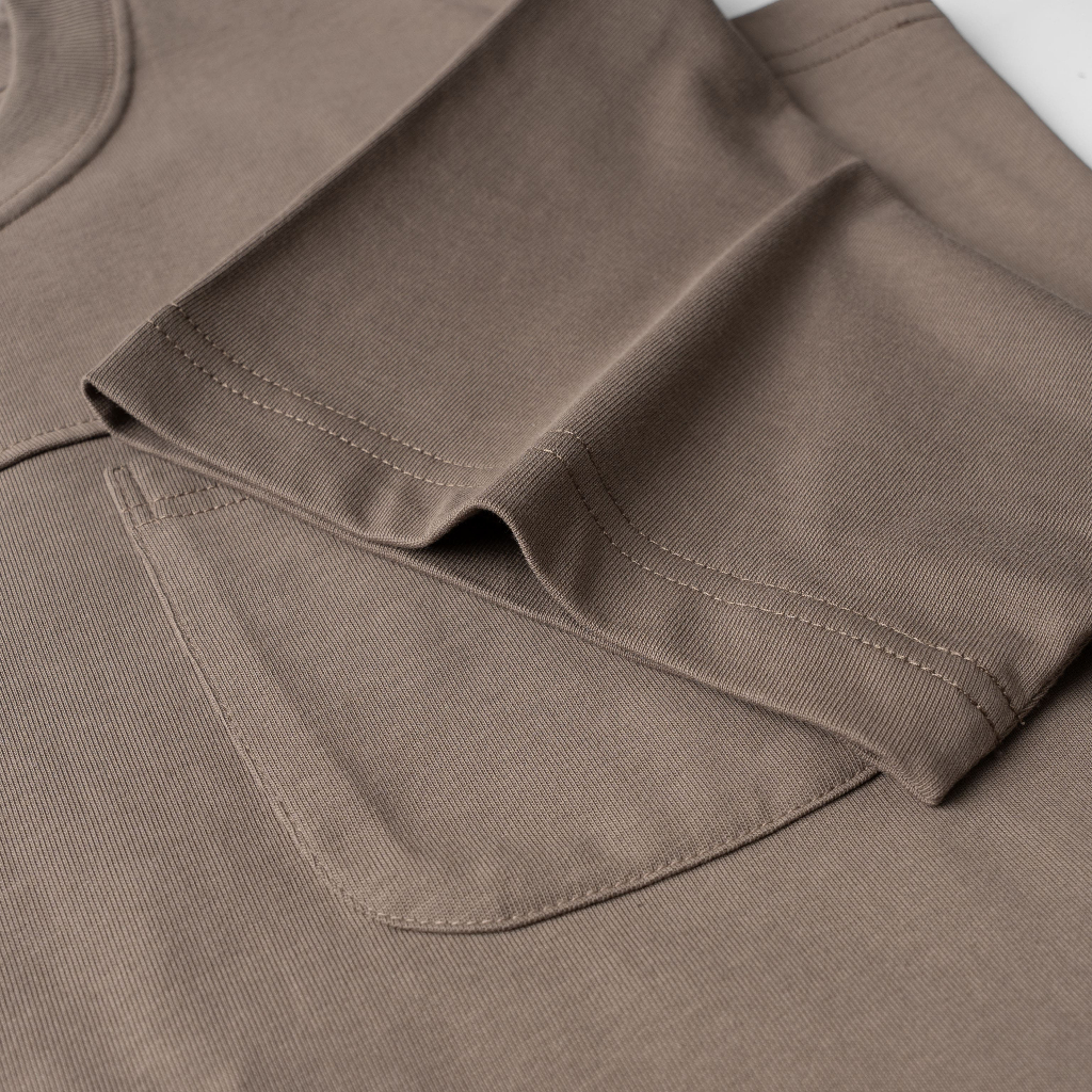 Áo thun Laitus nam nữ cổ tròn có túi BELAIRMAN vải cotton 100% với nhiều màu mới trẻ trung, thanh lịch -  ATLT0096