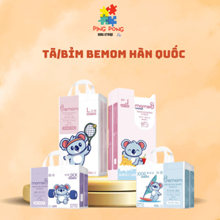 Tã/bỉm bemom hàn quốc dán/quần đủ size s56/m48/l46/m44/l42/xl40/xxl38/3xl36