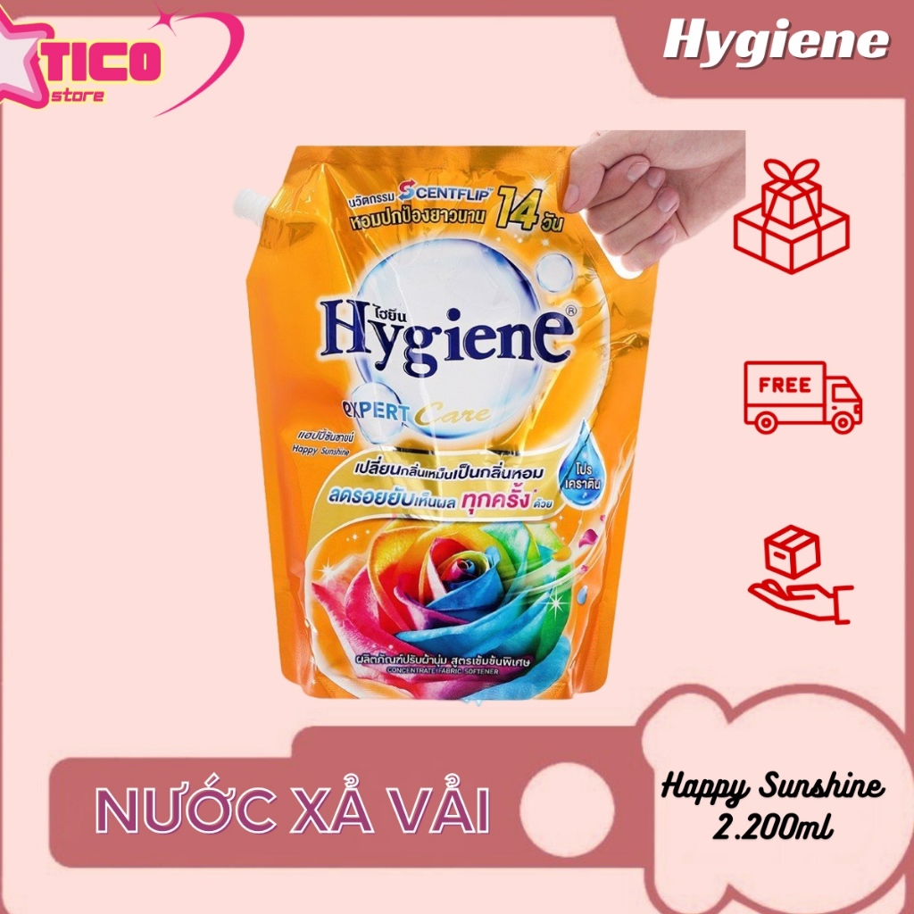 Nước xả vải Hygiene Thái Lan, nước xả vải đậm đặc lưu hương trên quần áo 2L/ 2L2 - TH TICO