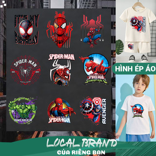 Hình ủi quần, áo siêu nhân Spider Man cho trẻ em ủi bằng bàn là, bàn ủi N1
