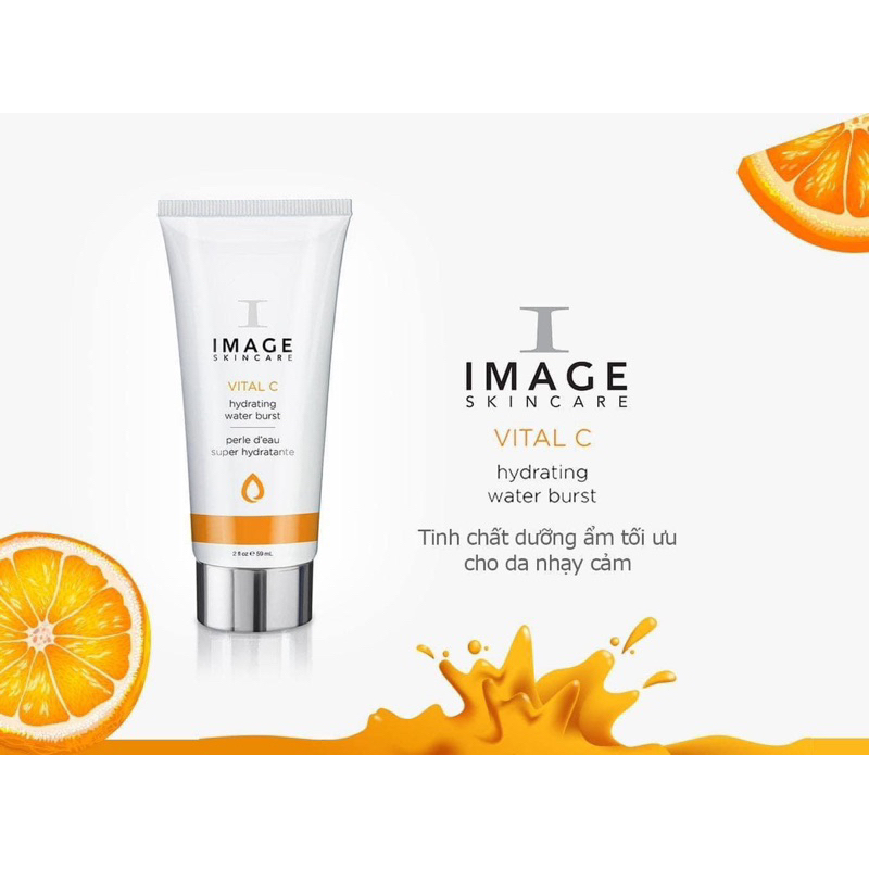 Tinh chất cấp ẩm tức thì, dưỡng ẩm phục hồi da Image Vital C Hydrating Water Brust 59ml