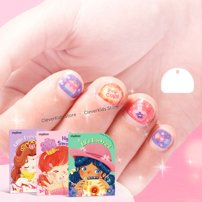 Bộ Đồ Chơi Nail Stickers Mideer Dán Móng Tay 180Ppcs Cho Bé Từ 3 Tuổi - CleverKids