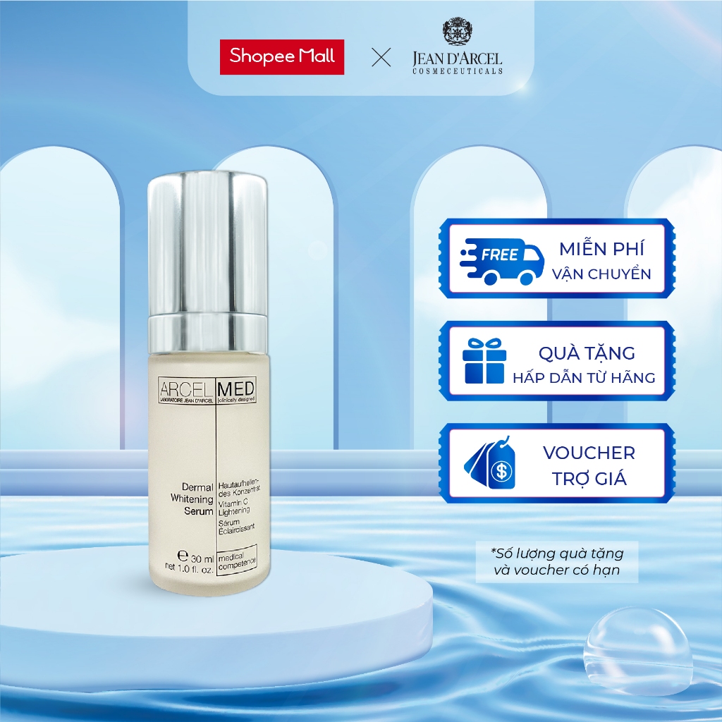 J106 Tinh chất làm mờ vết nám, hỗ trợ làm trắng da Arcelmed - Dermal Whitening Serum 30ml - Jean d'Arcel