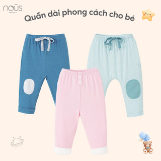 Quần dài đáp gối Nous phong cách chất liệu Nu Doux mềm mại, co giãn tốt cho bé trai, bé gái (size 3-18M)