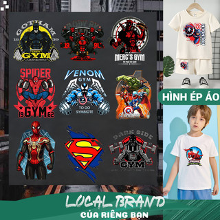 Hình ủi quần, áo siêu nhân Spider Man cho trẻ em ủi bằng bàn là, bàn ủi N3